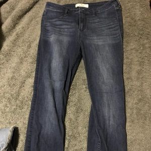 Extra high waisted skinny jeans